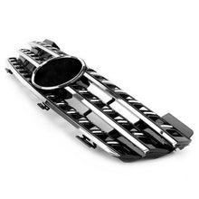 3 Fin Front Bumper Grille Chrome/Black For Mercedes Benz ML Class W164 2005-2008