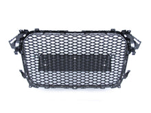 RS4 Style Honeycomb Front Grille Badgeless For Audi A4 S4 B8.5 2013–2016