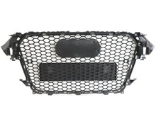 RS4 Style Gloss Black Honeycomb Front Grille For Audi A4 S4 B8.5 2013–2016