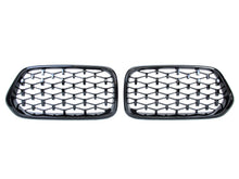 For 2018-2023 BMW X2 F39 Black Diamond Front Kidney Grille Grill fg246