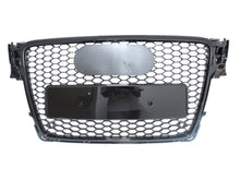 RS4 Style Honeycomb Black Front Grille For Audi A4 S4 B8 2009–2012