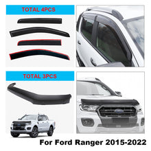 Bonnet Protector & Window Visors Weather Shield for Ford Ranger PX XLT 2015-2022 Double Cab