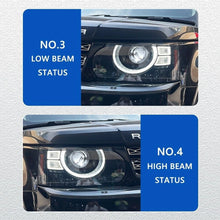 Pair LED Front Headlights For Land Rover Range Rover Sport L320 2006-2013 Head Lamp without AFS