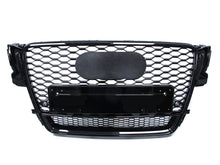 RS5 Style Gloss Black Honeycomb Front Grille For Audi A5 S5 B8 8T 2008–2012
