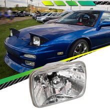 1 x Head Light Square 7" (Diamond Look) Glass Lens For Nissan Navara D21 Series 1990-1992