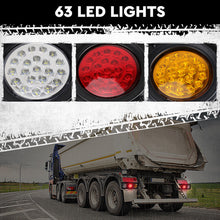 2x 63 LED Tail Lights Stop Indicator Reverse Lamp 12V Trailer Truck Ute Light