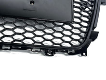 RS4 Style Gloss Black Honeycomb Front Grille For Audi A4 S4 B8.5 2013–2016