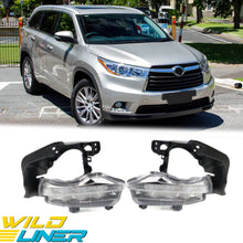 DRL LED Daytime Running Light Fog Lamp Bezels For Toyota Kluger 2014 2015 2016