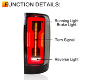 Smoke Black LED Rear Tail Lights For Holden Colorado RG 2012-2020 Rear Lamps