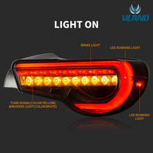 Smoked/Red LED Tail Lights For Toyota GT 86 / SUBARU BRZ / Scion FR-S 2013-2020 Rear Lamps w/ Sequential