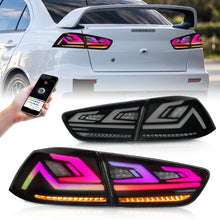 Rear LED RGB Tail Light Assembly For Mitsubishi Lancer EVO X 2008-2017