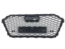 For 2019-2024 Audi A6 S6 C8 Gloss Black Front Bumper Mesh Grille Honeycomb Grill RS6 Style