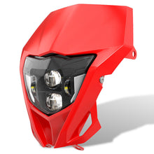 Red Fairing + LED Headlight For Honda CRF125F CRF150F CRF230F CRF250F CRF450F Yamaha WR450F