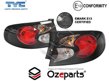 Pair Tail Light Rear Lamp Black For Holden Commodore VT VU VX 1997-2002 - Sedan Only
