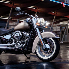 Pair 4.5 inch LED Fog Lights Clock Design For Harley Road King Electra Glide Motorcycle Model