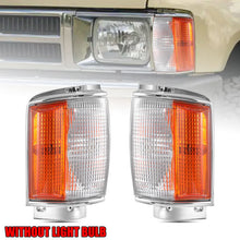 Pair Corner Indicator Light Chrome Trim for Toyota Hilux 4x4 LN65 YN65 YN67 1983-1988 - NO bulbs