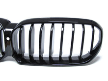 Glossy Black Front Kidney Grille Grill for BMW 5 Series G30 LCI 2021-2023 W/ Camera fg112