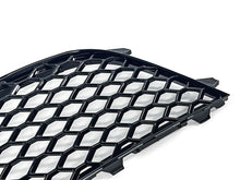 Pair Front Bumper Honeycomb Fog Light Grilles Audi RS4 2013-2015