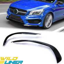 Black Front Bumper Splitter Canards for Mercedes CLA C117 C200 C250 AMG 2013-2019