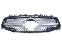 Black/Silver Diamond Front Grill for Mercedes CLA C118 2020-2023 fg94
