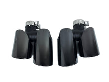 Black/Chrome Exhaust Tips for 2014-2018 Porsche Macan Base 2.0L et87