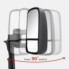 2x L+R Extendable Towing Mirrors Black for Toyota Land Cruiser 70-79 Series 1984-2022