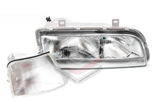 Pair LH+RH Head Light and Corner Lamp Clear For Ford Falcon EA EB ED 1988-1991