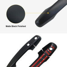 Matte Black Door Handle Cover Trim Protector For Mitsubishi Pajero Sport QE QF 2015-2024