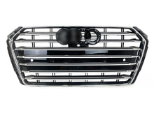 Chrome S4 Style Front Grille For Audi A4 B9 S4 2017–2019 Front Bumper Grill