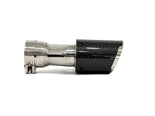 65mm Inlet Dual Carbon Exhaust Tips Replace for BMW Audi Mercedes Models