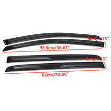 Weather Shield Weathershields Window Visor for Mazda BT-50 Dual Cab 2011-2020