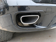 Chrome Exhaust Pipe Muffler Tips + Black Covers For BMW X5 E70 3.0si 30i 35d 2007-2010 et48