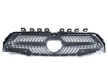Black/Silver Diamond Front Grill for Mercedes CLA C118 2020-2023 fg94