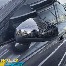 Carbon Fiber Look Side Mirror Cover Caps for Audi A3 8V S3 RS3 W/O Lane Assist mc128