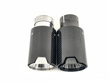 1 Piece Carbon fiber Exhaust Tips 65mm Inlet Muffler Pipes for BMW with M-Sport Package