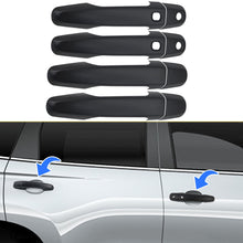 Matte Black Door Handle Cover Trim Protector For Mitsubishi Pajero Sport QE QF 2015-2024