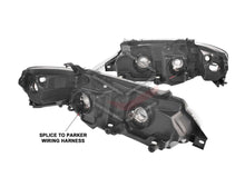 Pair LH+RH Head Light Angel Eyes (Black) For Ford Falcon FG s1 XR6 XR8 2008-2011 Headlights