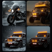 90W 4 inch LED Pods Off Road Driving Light with DRL High Low Beam