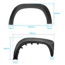 6pcs Fender Flares Wide Body Matt Black For Mitsubishi Triton MR 2019-2023 Dual Cap