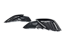 Pair Front Bumper Fog Light Grille Bezels For Audi A4 S4 S-Line 2020-2024