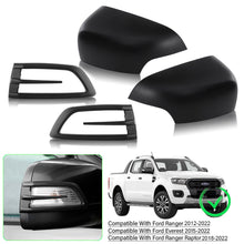 Mirror Housing Cap Cover For Ford Ranger PX PX2 PX3 Raptor Everest XLT 2012-2022