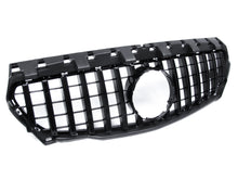 GT-R Black Front Bumper Grille for Mercedes C117 CLA200 CLA250 CLA45 2013-2016 w/o Camera fg21