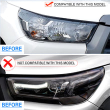 Black Headlights Cover Trim Accessories for Toyota Hilux N80 2021-2024 MY21+