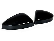 Glossy Black Mirror Cover Caps For Audi MK3 8S TT TTS TTRS R8 15+ W/ Lane Assist