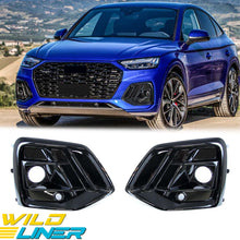 Front Bumper Fog Light Grille Covers For Audi Q5 / SQ5 2021-2025