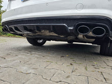 S6 Look Rear Diffuser + Black Exhaust Tips For AUDI A6 C7.5 Sedan S-Line 2016-2018 di130
