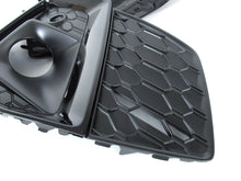 Left+Right Fog Light Grille Covers Bezels Fit Audi A5 S5 B9 2020-2024