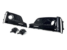 Pair Front Bumper Fog Light Grille Trims w/ ACC Audi A5 S-Line / S5 2017-2019