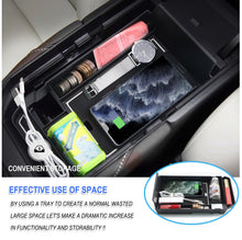 Car Center Armrest Storage Box Organizer Tray For 2019-2025 Mazda CX-30
