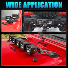 4pcs 3" LED Cube Work Light Bar Hyper Spot Driving Flood Reverse Ditch Pods 4WD
